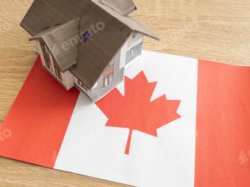 Preview: Small house on a flag - Living or migrating to Canada