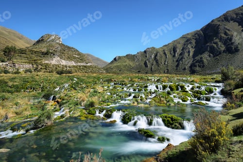 Preview: Clear waters of Cañete river near Vilca villag, Peru
