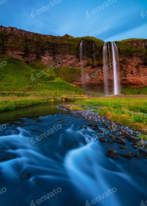 Preview: Seljalandsfoss at golden hour