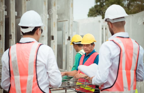 Preview: Construction engineer and construction foreman Monitor the progress