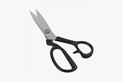 Preview: Scissors with black handles and silver blades