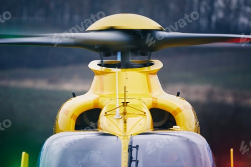 Preview: Rotor of helicopter of emergency medical service