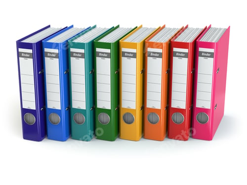 Preview: Row of office binders.