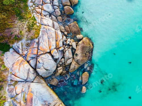Preview: Bay of Fires Aerial Imagery in Tasmania Australia