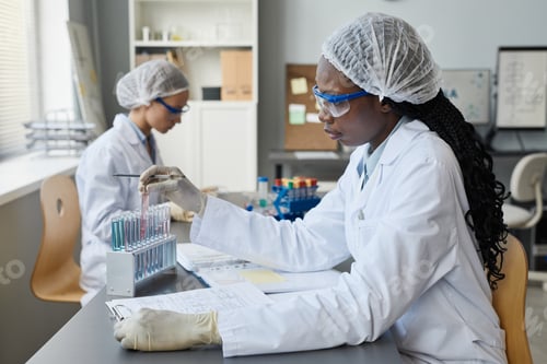 Preview: Female Lab Technician Side View