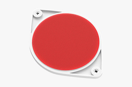 Preview: Round Road Stud with Red Reflectors
