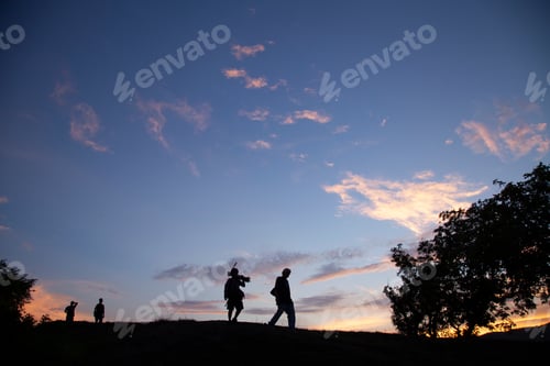 Preview: lets go home walking to the sunset