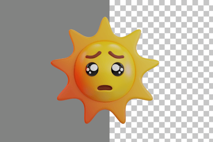 Aperçu: Icône 3D Sun Begging Emoji