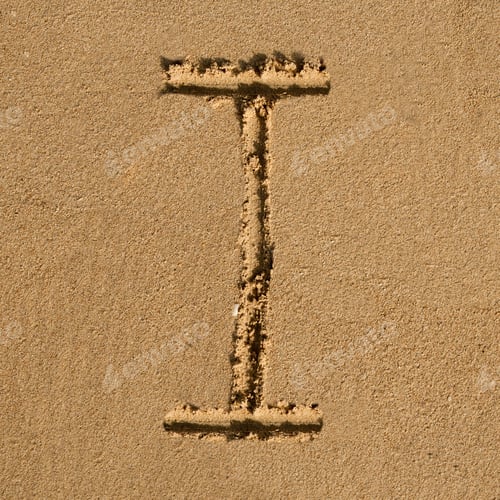 Preview: English sandy alphabet