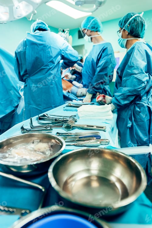 Preview: Surgeons Working in Operating Room at Hospital