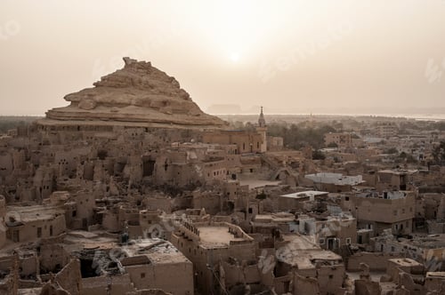 Preview: Beautiful horizontal shot of Oasis Siwa Egypt - perfect for background