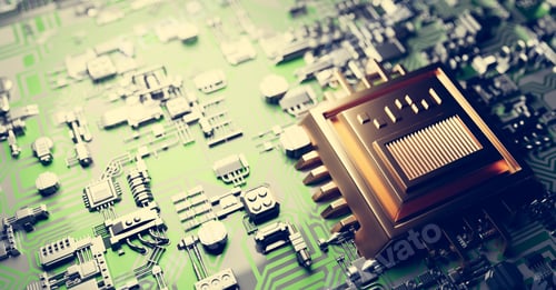 Preview: Modern circuit board, hardware