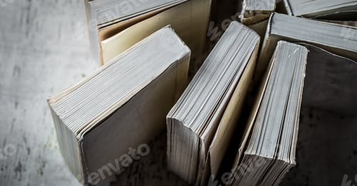 Preview: book on wooden background with space for text, concept of knowledge