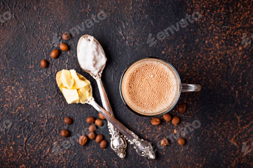 Preview: Bulletproof coffee. Ketogenic low carb drink