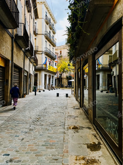 Preview: European city street old building