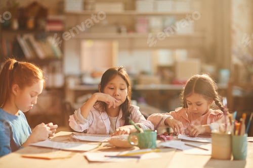 Preview: Children Painting in Sunlight