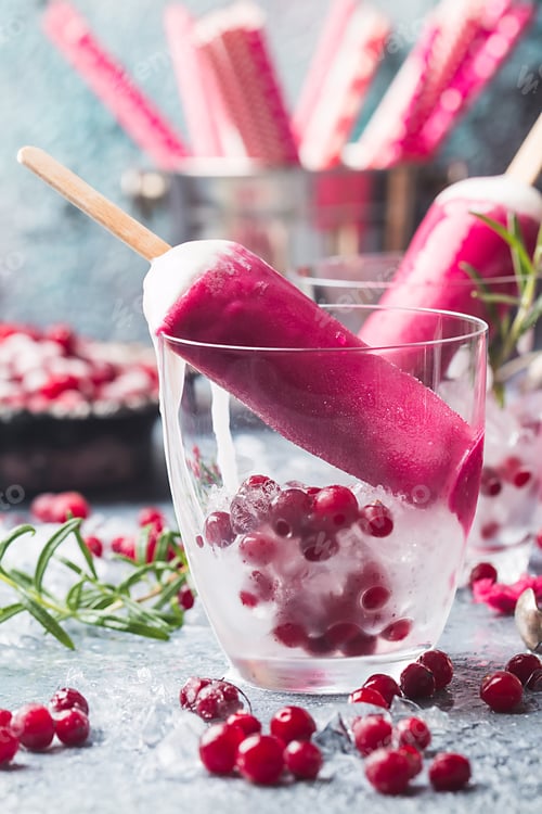 Preview: pink cranberry popsicle