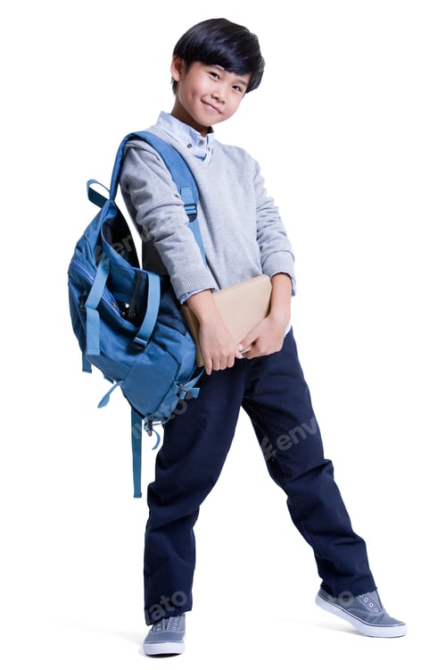 Preview: Portrait of cute schoolboy