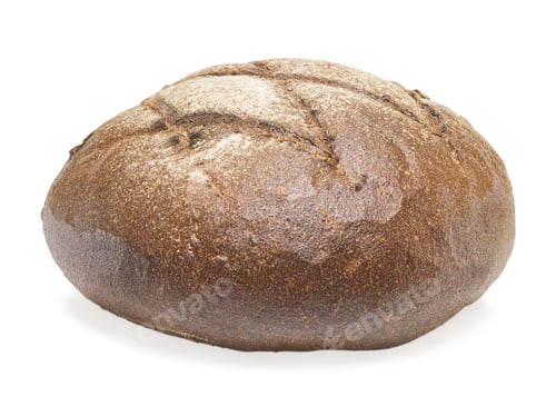 Preview: Rye bread on white background isolate