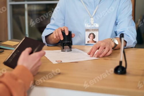 Preview: Assisting Client With Document Processing At Social Services Desk