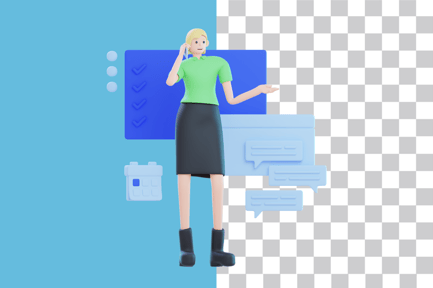 Preview: Woman Making a Phone Call