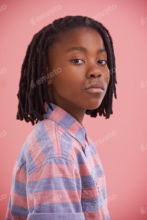 Preview: Its all in the attitude. Studio portrait of a young boy with attitude.