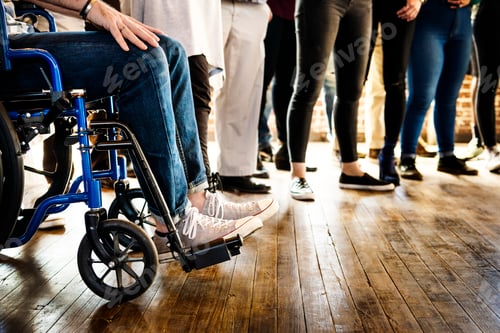 Preview: Handicapped man on wheelchair