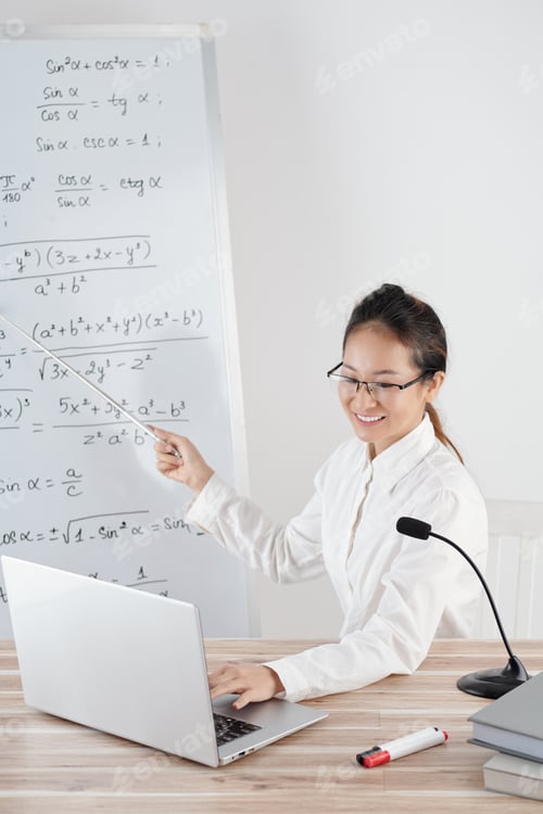 Preview: College Teacher Conducting Online Lesson