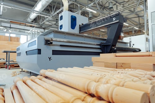 Preview: Woodworking equipment in a furniture manufacture workshop