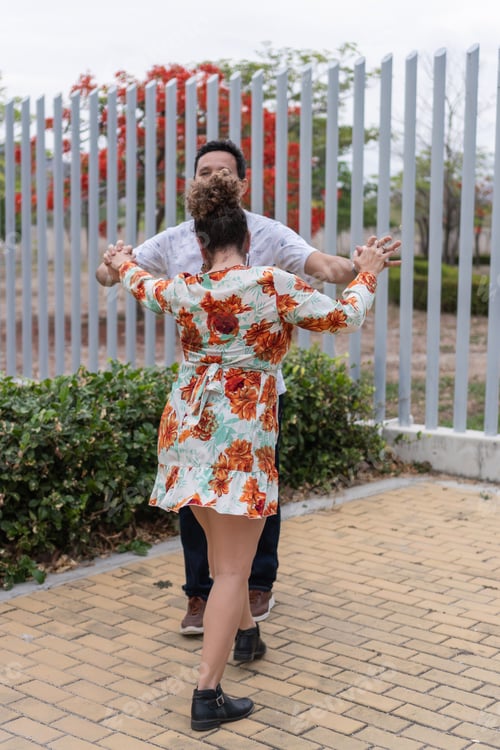 Preview: Couple Dancing Together Outdoors