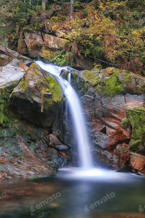 Preview: Waterfall Kamyanka in the Carpathian mountains.