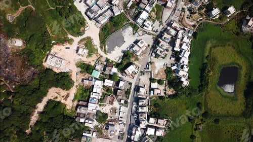 Preview: Aerial view of Hong Kong countryside side