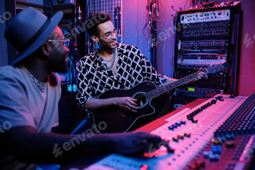 Preview: Musicians Enjoying Work In Studio