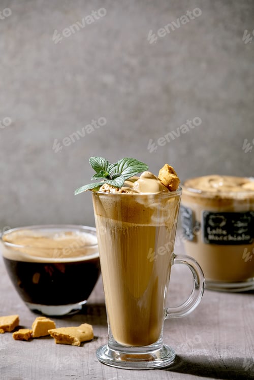 Preview: Dalgona coffee drink