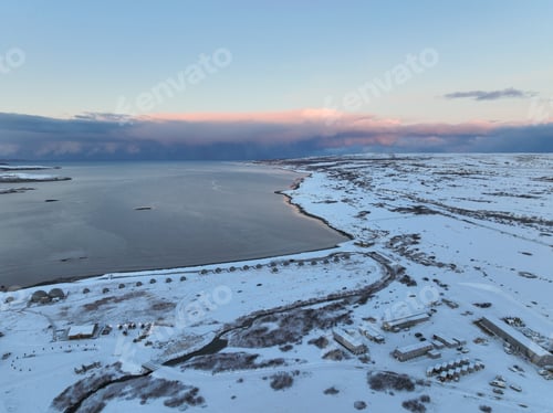 Preview: Aerial of Arctic Glamping Resort and Wide Bay Editorial