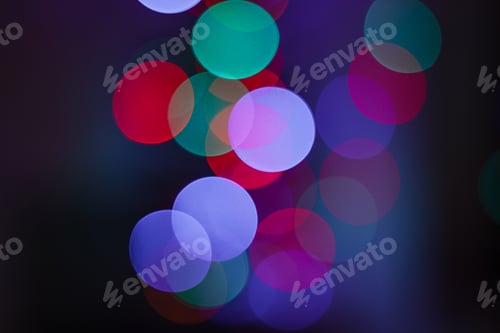 Preview: bokeh Multi colored backdrop lights. abstract background.