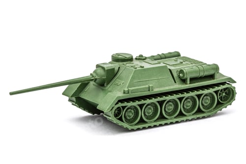 Preview: The toy tank, isolate on white background