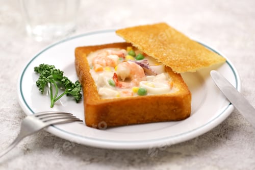 Preview: coffin bread, Taiwanese food.