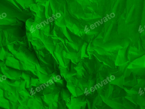 Preview: Green background crumpled paper