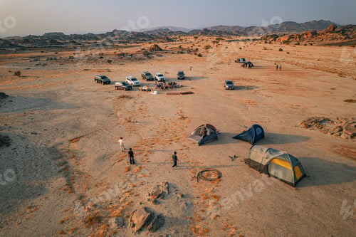 Preview: Desert Camping Aerial View