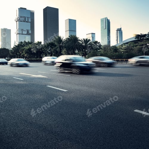 Preview: Asphalt pavement urban road