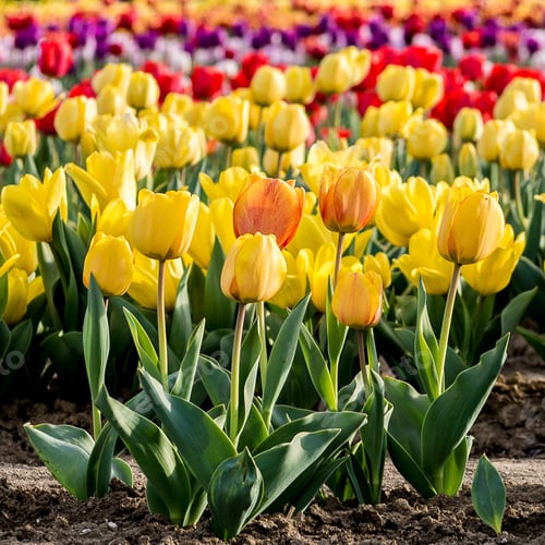 Preview: The splendid colors of a tulip field 4-6