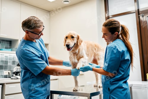 Preview: Animals for examination and treatment in the veterinary clinic