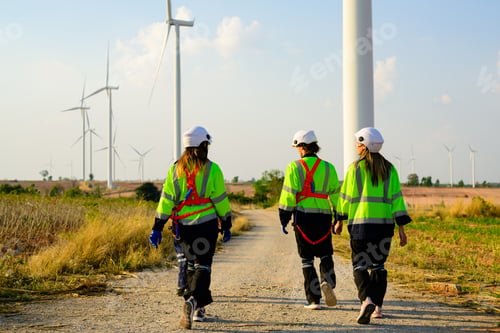 Preview: Engineer working with confident. Worker outdoor working. Mega project construction.