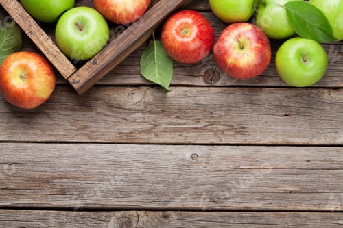 Preview: Green and red apples