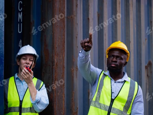 Preview: people person human male man female woman yellow orange hardhat helmet safety young adult work job