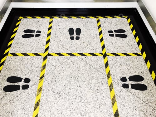 Preview: Social distancing in elevator