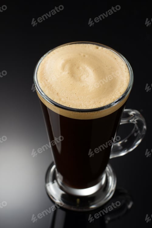 Preview: cup of coffee on black