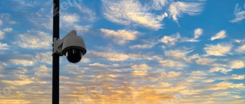 Preview: Real time Modern Online Security Panoramic CCTV camera surveillance system.