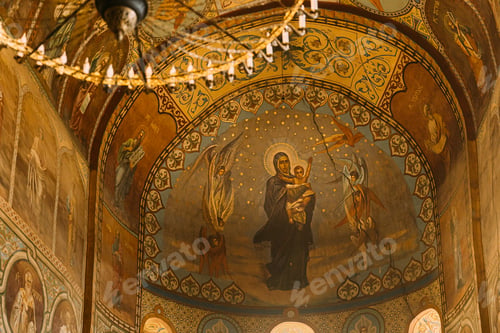 Preview: Mtskheta, Georgia. Fresco, Frescoes. Icons